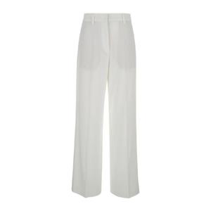 24SS 브루넬로 쿠치넬리 화이트 Tailored Trousers in 코튼 워먼 MB416P8548C4171 TP572805128