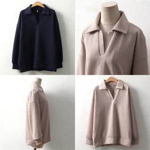 [강물처럼]위쉬몰 WW 오픈골지니트카라티(7595H011) 빅사이즈 (6