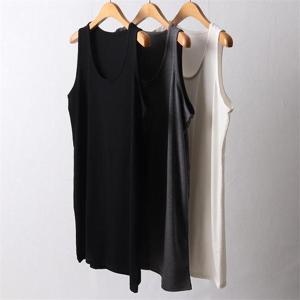 [강물처럼]빅사이즈사랑해요 4046L209 윈터 피치 기모 나시 WW (