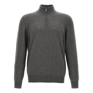 25FW 브루넬로 쿠치넬리 캐시미어 터틀넥 스웨터 with 하프 집 M2200124CSP48 TP573217721