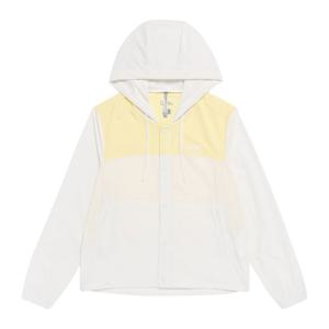 N262WJP350 여성 에어플로우 하이브리드 후드 점퍼 O/WHITE