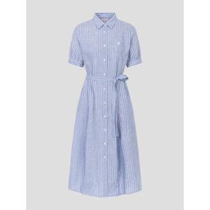 [빈폴레이디스] 리넨 변형 스트라이프 5부 소매 원피스  라벤더 (BF6371C13T)