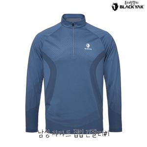 블랙야크 남성 기능성 등산 냉감티 남성 자카드 집업 긴팔티 1BYZTSV003