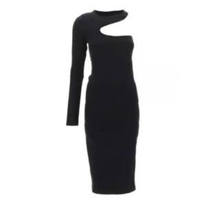 헬무트랭 미디 원피스 L01HW601001 BLACK DOM