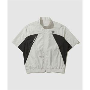 엄브로 UMBRO RAVE 나일론메탈 반팔 집업 자켓 화이트 그레이(UP321CJK82) UP321CJK82_WGR0 372654