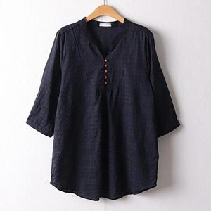 [강물처럼]아이우먼 올브이차이나7부남방 OLD738M408 빅사이즈 (