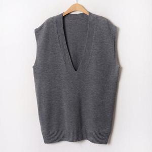 [강물처럼]아이우먼 포근브이넥니트조끼 EBB475M411 빅사이즈 (2