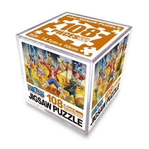 [하비스]직소퍼즐 애니 원피스 미니 큐브 보물더미 108피스