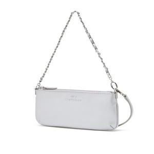 [질스튜어트] 체인 스트랩 가죽 미니 숄더 겸 크로스 실버 JABA6E037SV