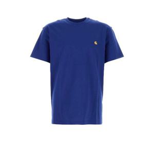 25FW 칼하트 블루 코튼 S S Chase t 셔츠 I02639130XXX TP573592226