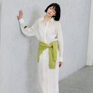 [주크] 시스루 블라우스 & 프린트 슬리브리스 Z262MSC013