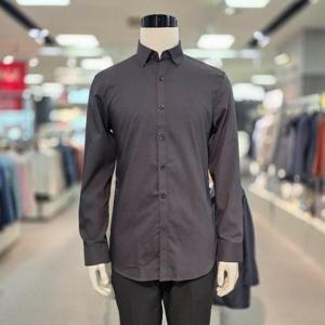 트레몰로 HC05 남성 트레몰로 구김제로 스판 블랙 와이셔츠남방 TGRTL5S061281