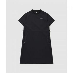 르꼬끄 여성 스트레치 타슬란 루즈핏 롱기장 피스 - 블랙 QR222LOP41 408220