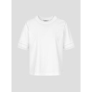 [빈폴레이디스] 레이스 반소매 티셔츠 화이트 (BF6342C161)