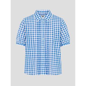 [빈폴레이디스] 시어서커 반소매 블라우스 로열 블루 (BF6365C57N)