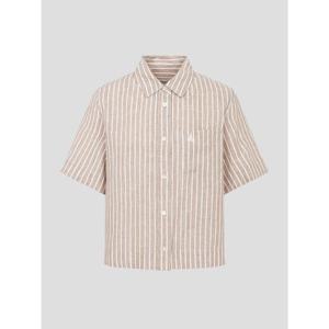 [빈폴레이디스] 리넨 반소매 셔츠 베이지 (BF6365C03A)