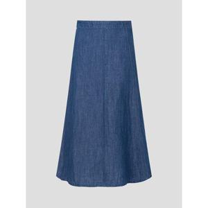 [빈폴레이디스] 리넨 혼방 데님 스커트 블루 (BF6327C73P)