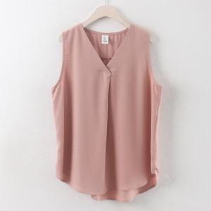 [강물처럼]아이우먼 핀턱주름나시블라우스 CR0282M505 빅사이즈