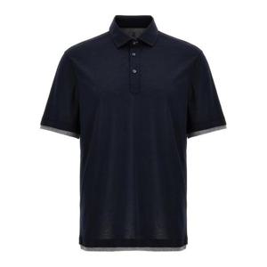 26 SS 브루넬로 쿠치넬리 레이어드 숏슬리브 폴로 셔츠 CW893 MD8213966