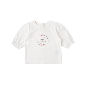 [밍크뮤](IV)플라워자수7부티셔츠 36115-331-01