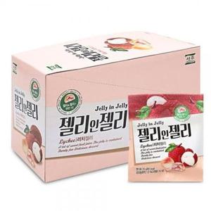 젤리인젤리 리치맛 젤리 소포장젤리 탕비실간식 23gx12개