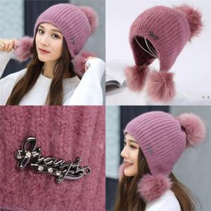 [강물처럼]위쉬몰 DT 귀달이방울털모자(C413H101) 핑크 (6475809