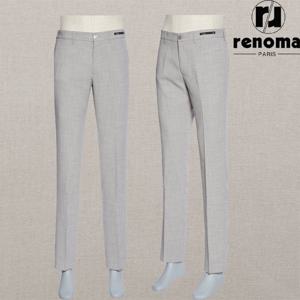 [레노마캐주얼]SS 25년 그레이 쿨 강연소재 링클프리 스판 밴딩 슬랙스 RRMJBP55AJD
