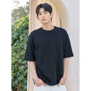 탑텐 TOPTEN 공용 COOL Air 코튼 더블니트 오버핏 T 5부_MSG2TS3701 MSG2TS3701 405948