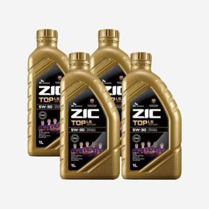[옐루맘][엘루맘] SK엔무브 ZIC 탑 LS 5W30 1L 4개 (23703506)