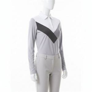 지포어 멀티 V 롱 슬리브 폴로 G4LS23K620-LHGR 여성 370471