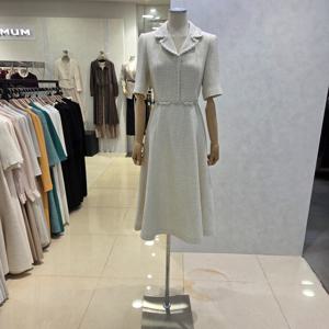 [미니멈]반팔 트위드 플레어 원피스 MYBAWO31501