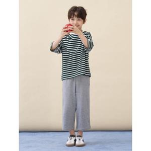 [빈폴키즈] 7부 스트라이프 상하세트  그린 (BI6341U01M)