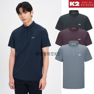 K2[택가 99,000원]남성 여름 오싹 썬가드 냉감 반팔 집업티셔츠 KMM25223YD