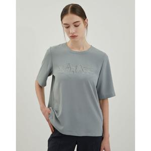 [올리비아로렌]자수 로고 블라우스__VOCNS4M4231