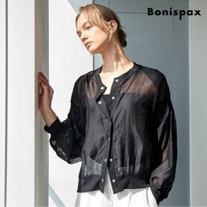 [보니스팍스]시스루 버튼업 썸머 블루종 자켓 (XQ1JK011L0)