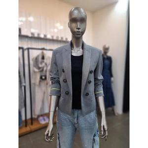 제시뉴욕 세이브존05 잔체크 테일러드 세미 크롭 재킷 BD2-NRJQ0110BKM