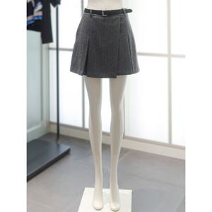 벨티드 울블렌드 헤링본 스커트(Z254MSD014)