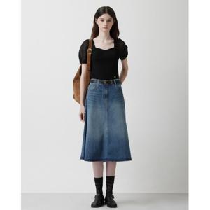 A라인 데님 스커트(Z253PSD402)