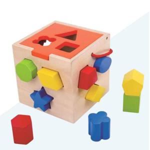 아기퍼즐 입체 도형 블록 익히기 교구 원목 장난감 완구