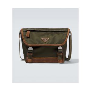 프라다 Re Nylon 미디엄 스웨이드 트리밍 숄더 백  P01060644