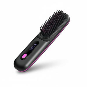헤어스타일러 미니 무선고데기 브러쉬 빗 여자남자고대기 휴대용 IH240