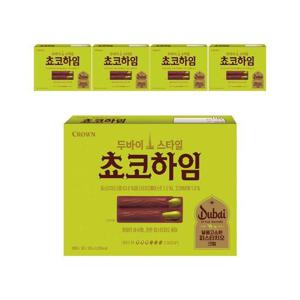[크라운제과]크라운 두바이 스타일 쵸코하임 284g 5개