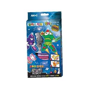 8000 글라스데코 팝아트 미니 369썬데코 로보트 아모스 스티커물감