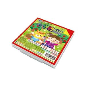 6000 20색 100매 케이스 양면색종이 15cmx15cm 종이나라
