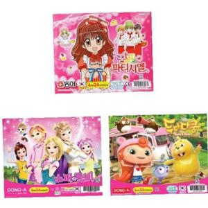 동아 수채화물감 6cc 24색 여아용 분홍 캐릭터랜덤 (1개)