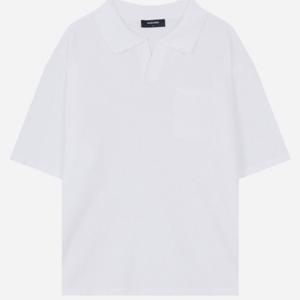 [버커루]남성 CP와플 오픈카라 반팔 니트B253KT304P00_US