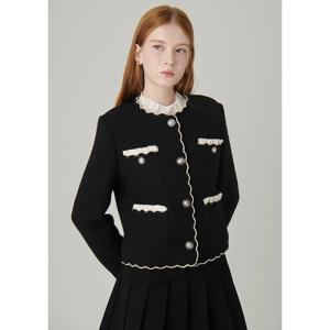 샤틴 라운드 싱글 트위드자켓 (S244B157) S244B157