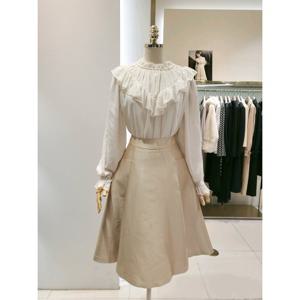 샤틴 미디 플레어 스커트 (S44S3520A) S44S3520A