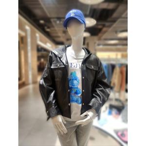 에스제이와이피 PW2F1WOT204W 레더 후드 재킷 PW2F1WOT20