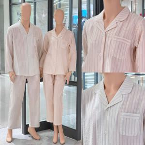 밝은 컬러톤 봄 여름 소재 N R 스트라이프 간절기 잠옷 VPA4518M